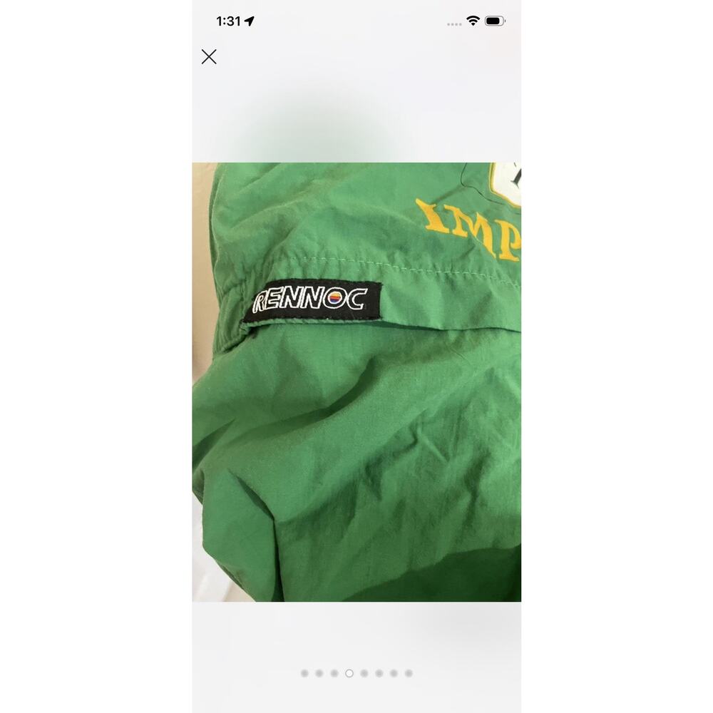 Rennoc Los Toros Band Presidente Beer Varsity Jacket Green Yellow - Picture 2 of 6